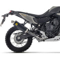 72662AON  Arrow Indy Race Exhaust slip on Aluminum Dark for Yamaha Tenere 700 2025