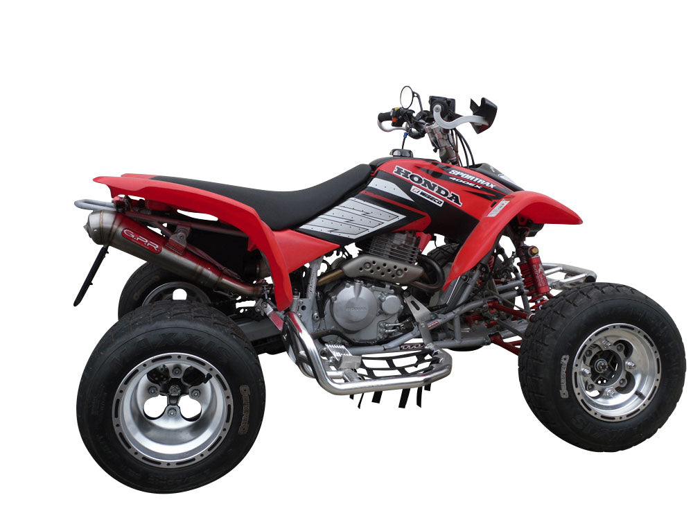 GPR Powercone Evo, Slip-on Exhaust  with Removable DB Killer, Link Pipe Honda TRX400 EX 1999-2014  QUSP.137.PCEV