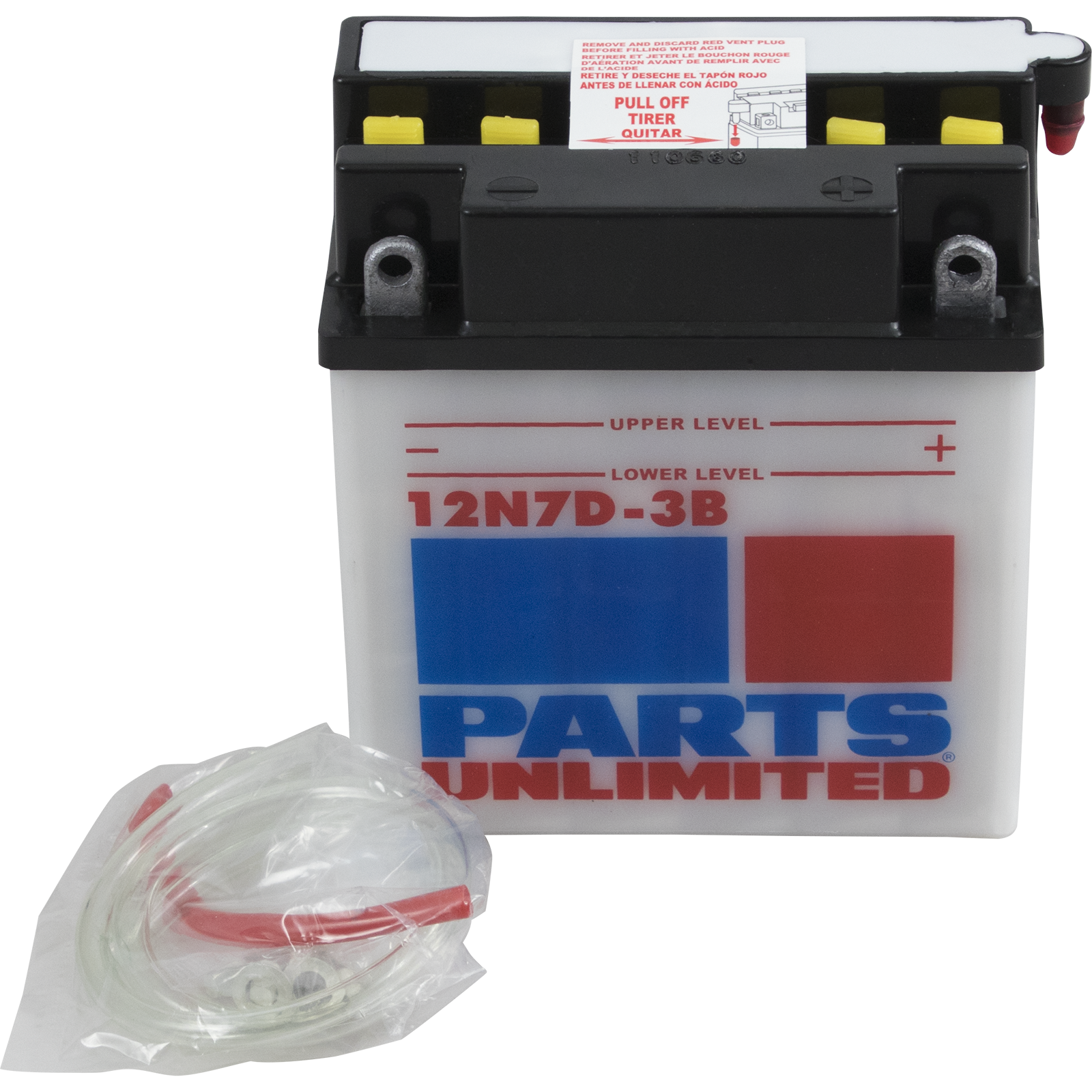 Parts Unlimited Conventional Battery 12n7d-3b