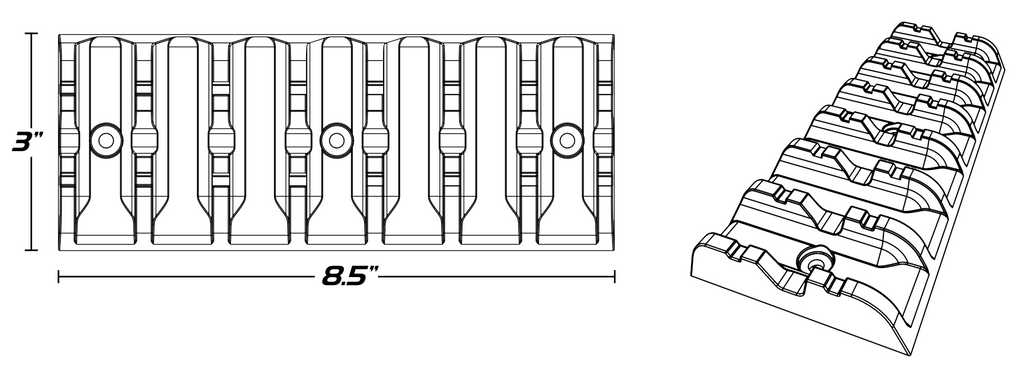 CALIBER ATV Grip Glides 13352