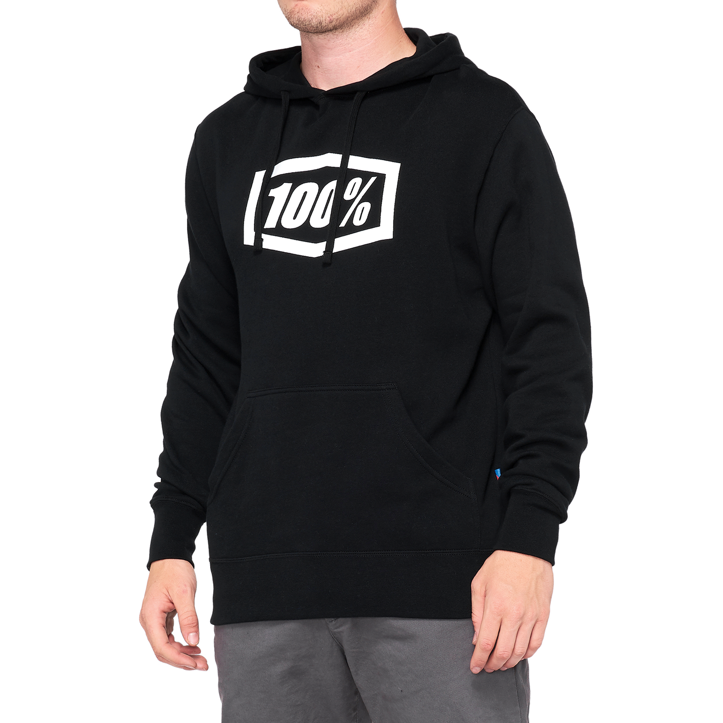 100% Hoodie Icon - Black - XL 20029-00003