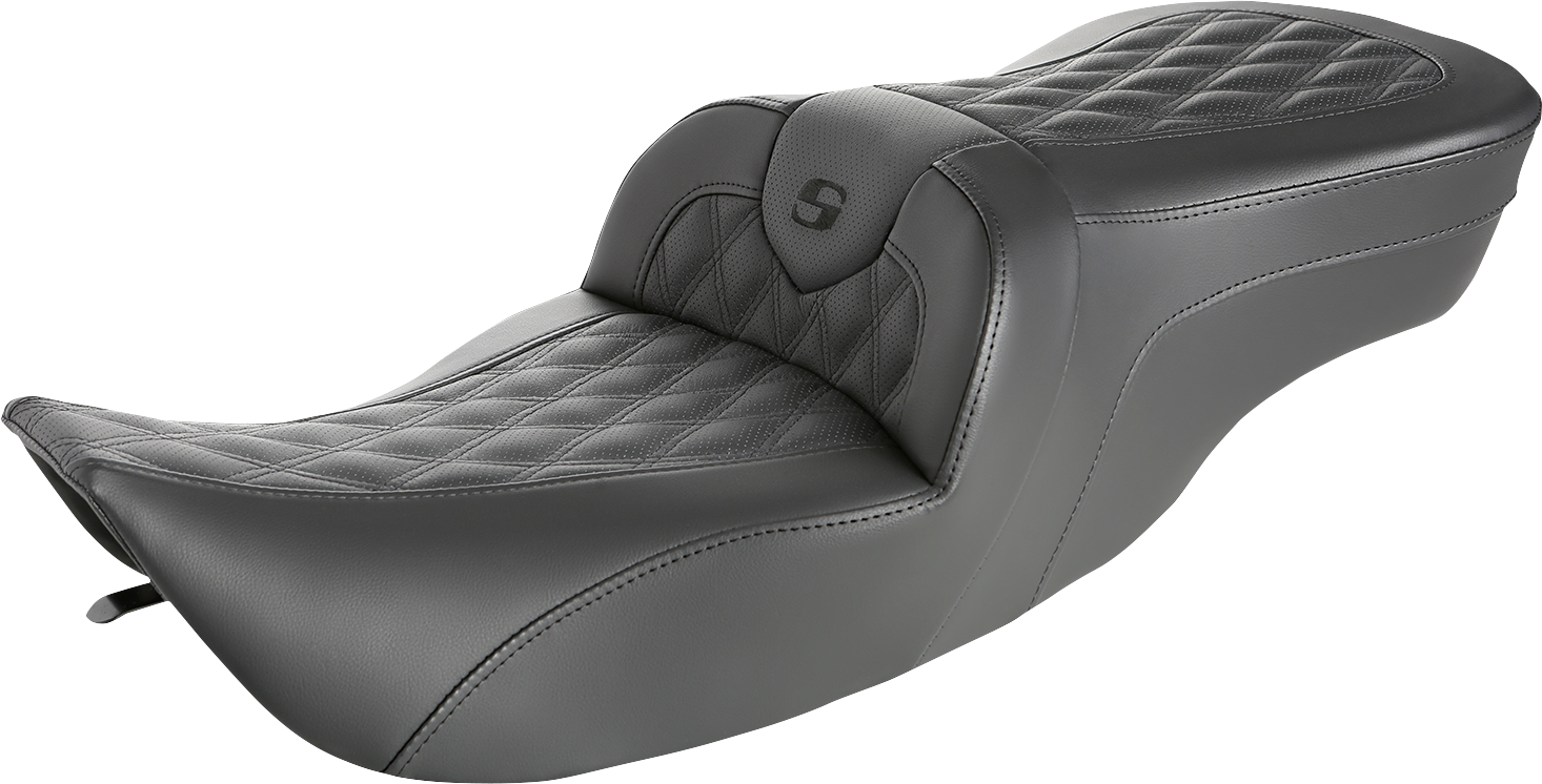 SADDLEMEN Roadsofa Seat - Full Lattice Stitch - Without Backrest 897-06-182