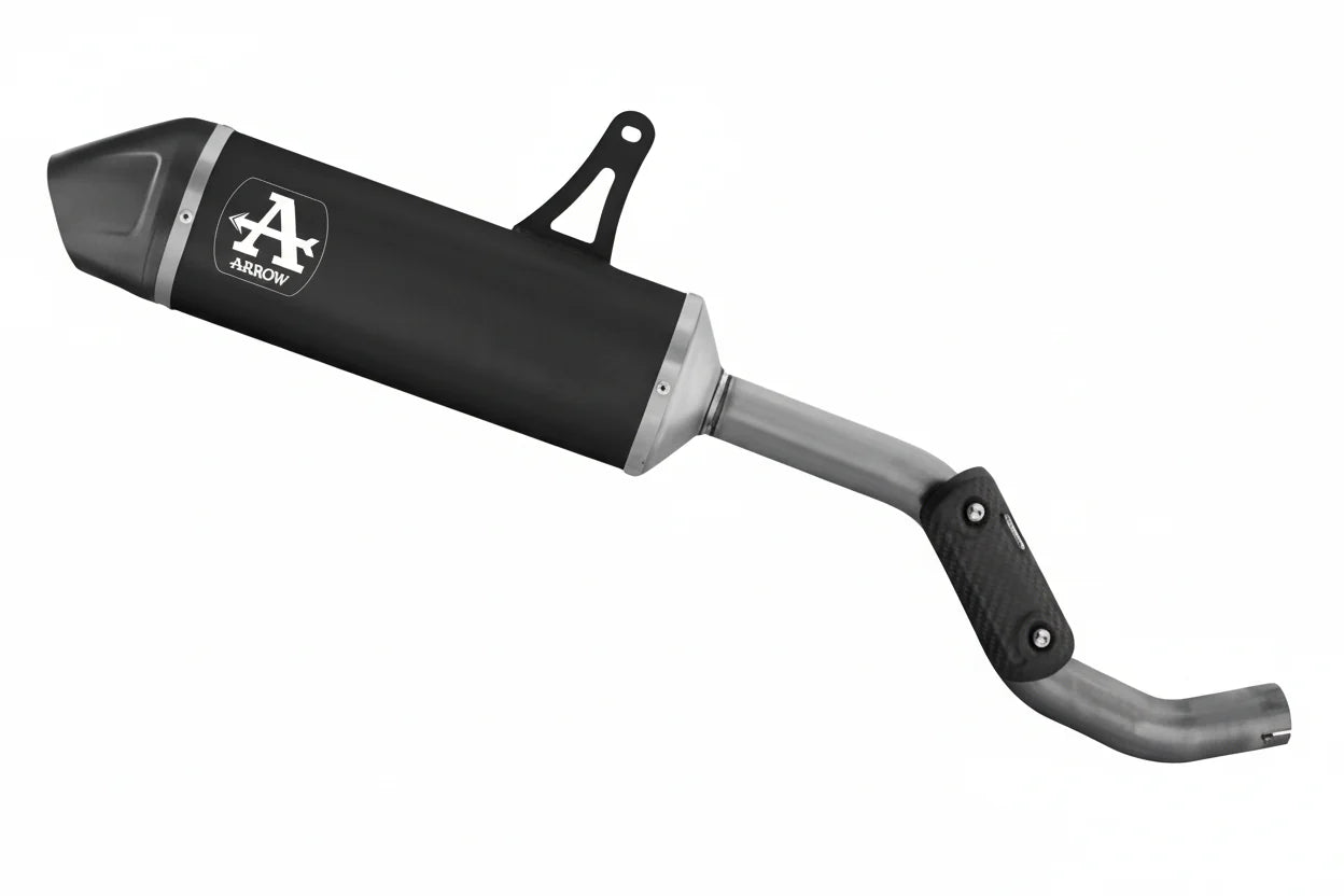 VOGE VALICO 525DSX E5 INDY RACE ALUMINIUM DARK EXHAUST - 72666akn