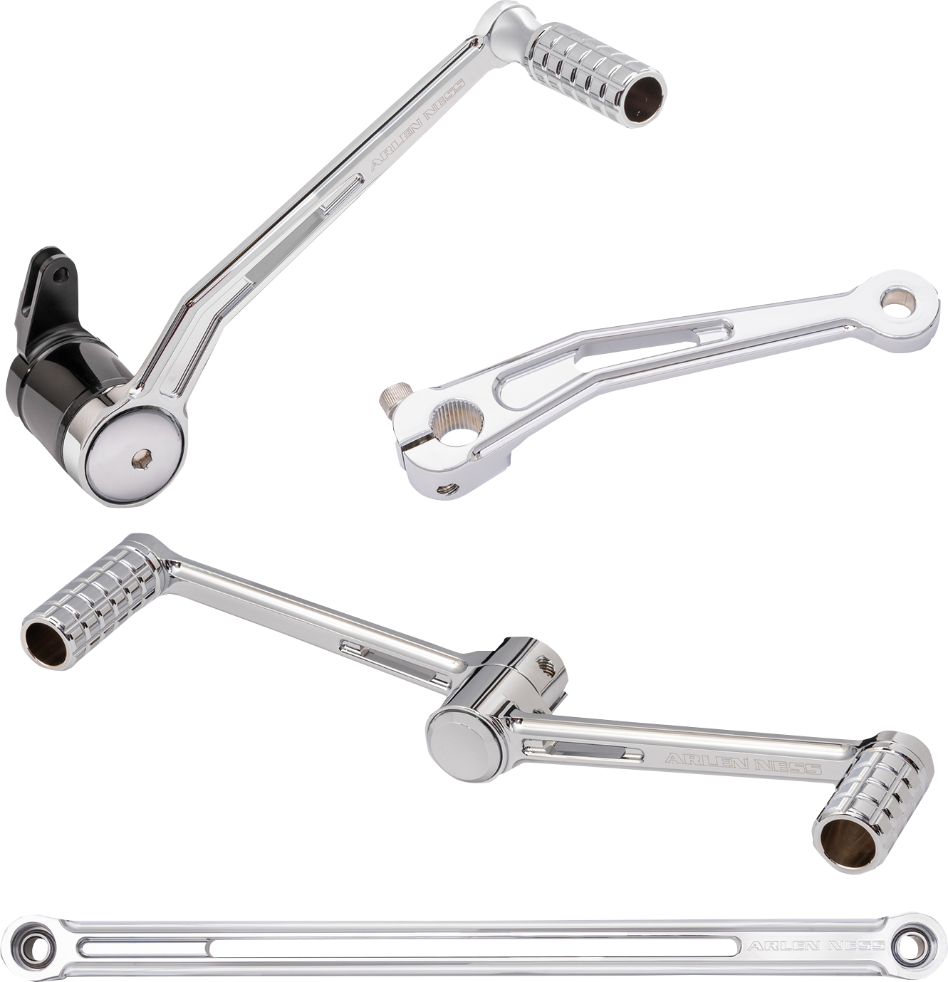 ARLEN NESS SpeedLiner Foot Control Kit w/ Heel/Toe Shifter - Chrome 420-102