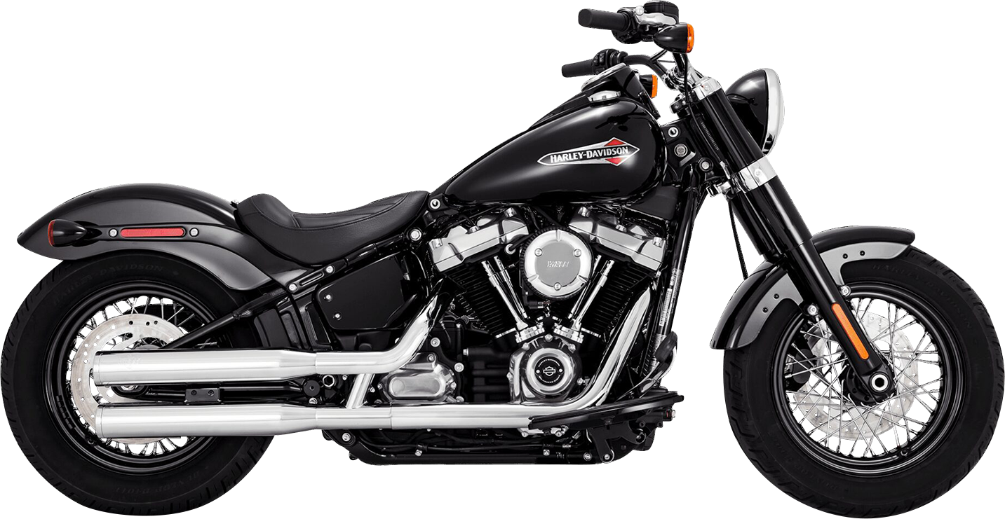 VANCE & HINES Eliminator 300 Slip-On Mufflers - Chrome Softail  2018-2022  16312