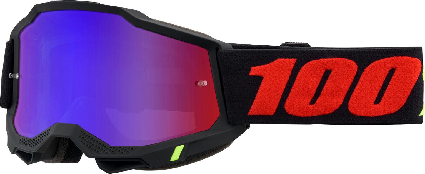 100% Accuri 2 Goggles - Morphuis - Red/Blue Mirror 50014-00022