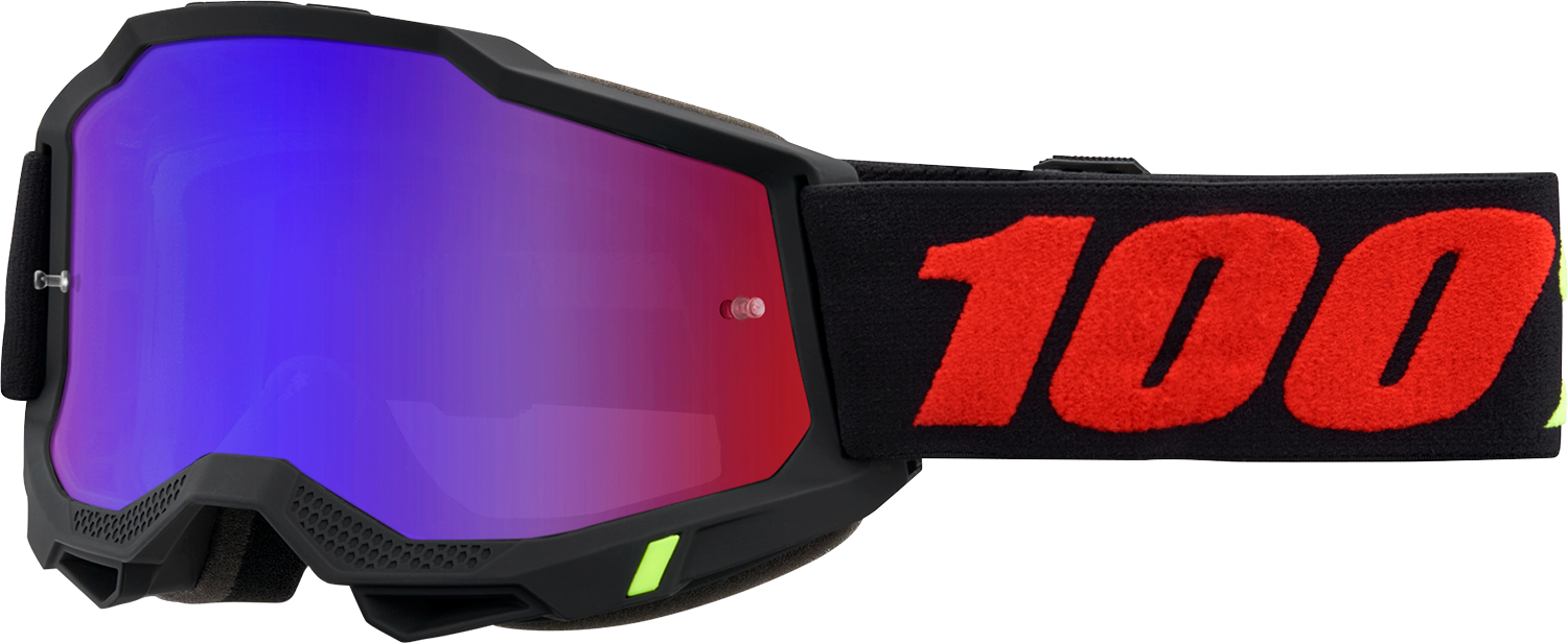 100% Accuri 2 Goggles - Morphuis - Red/Blue Mirror 50014-00022