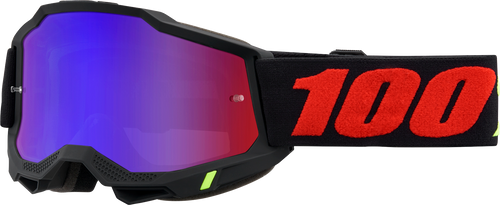 100% Accuri 2 Goggles - Morphuis - Red/Blue Mirror 50014-00022