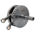 S&S Cycle 07-17 BT 4-3/8in Stroke Flywheel Assembly w/ Sprocket Shaft Bearing Race 320-0352