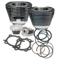 S&S Cycle 07-17 BT 106in Big Bore Cylinder Kit - Wrinkle Black 910-0206
