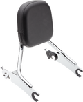 COBRA Detachable Backrest - Chrome - Short - Chieftain 502-2205