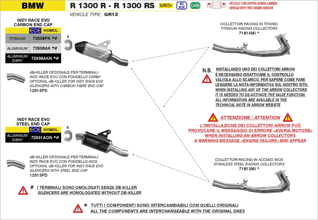 Arrow Exhaust 12014PD