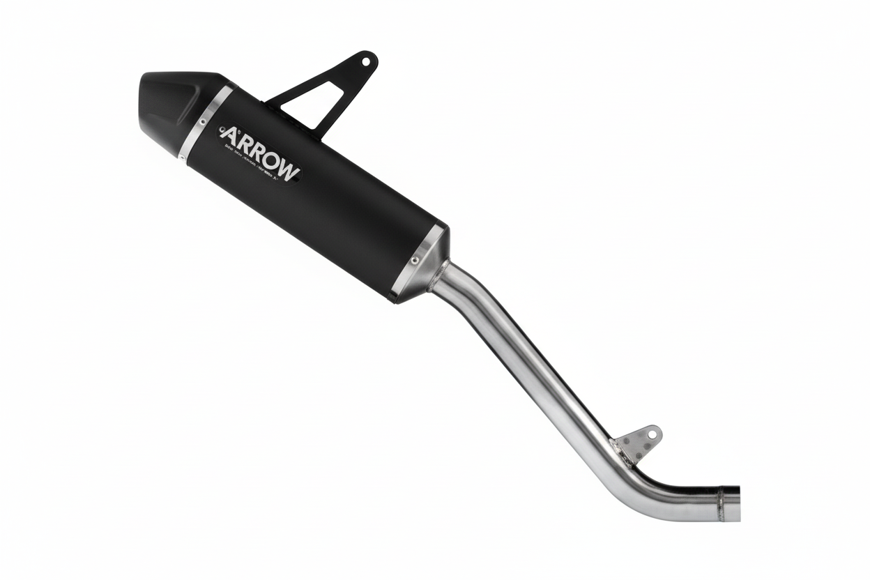 ZONTES 703F E5+ '25 INDY RACE ALUMINIUM DARK EXHAUST - 72670akn