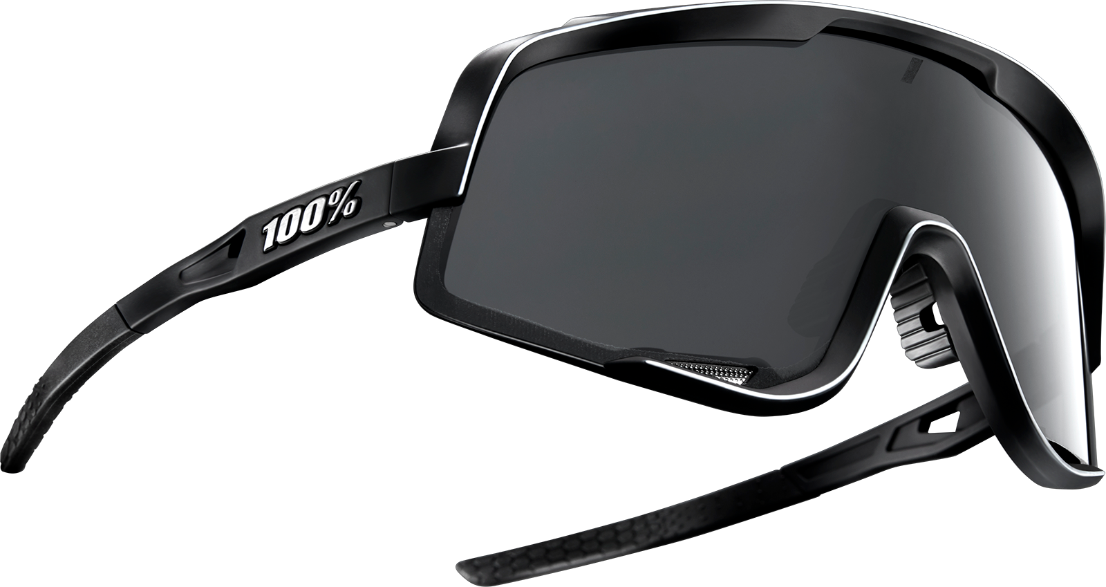 100% Glendale Sunglasses - Black - Smoke 60011-00000