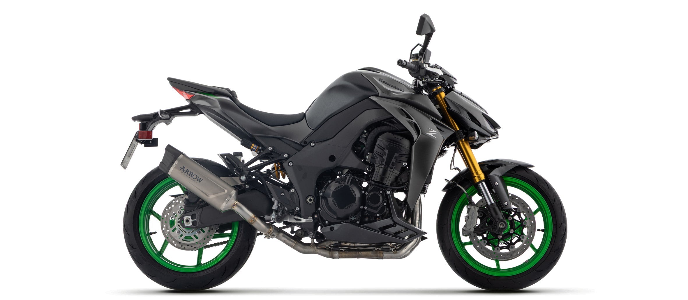 ARROW KAWASAKI Z1100 / Z1100SE E5+ '25/'26 INDY RACE EVO ALUMINIUM DARK EXHAUST - 77507AKN