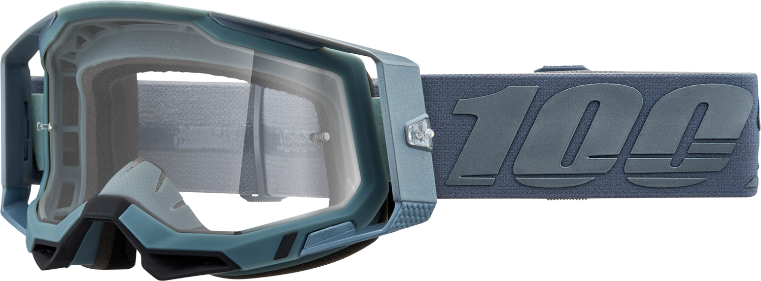 100% Racecraft 2 Goggles - Battleship - Clear 50009-00017