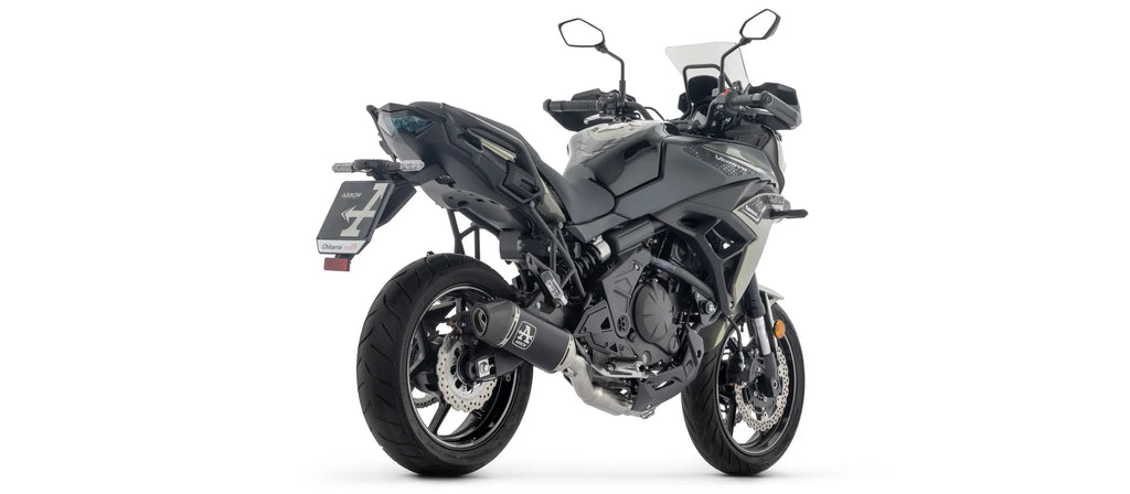 KAWASAKI  Z650 / NINJA 650 / VERSYS 650 E5+ 2025 FULL SYSTEM WITH VELOCE ALUMINIUM DARK SILENCER - 77501VAN