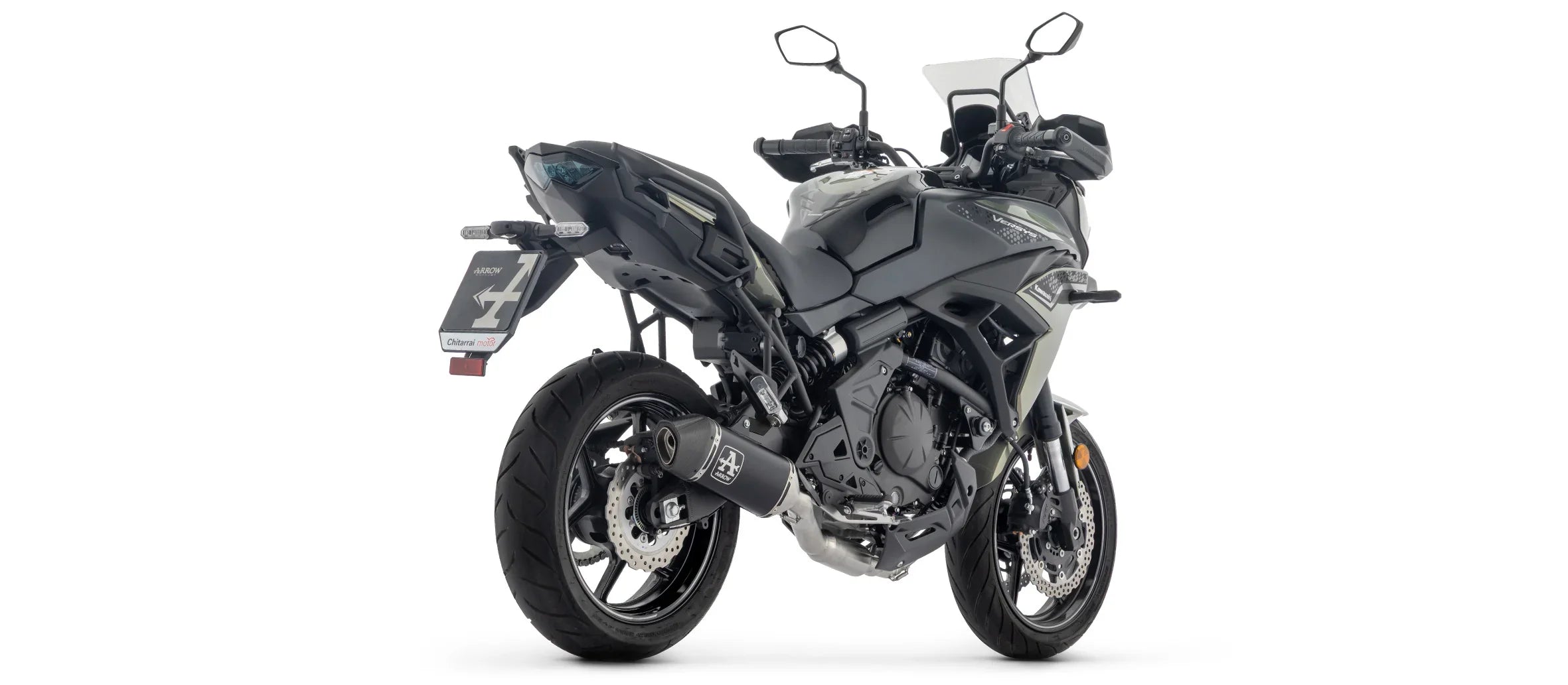 KAWASAKI  Z650 / NINJA 650 / VERSYS 650 E5+ 2025 FULL SYSTEM WITH VELOCE ALUMINIUM DARK SILENCER - 77501VAN