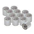 S&S Cycle Shovelhead Models Oil Filters - Chrome - 12 Pack 310-0240