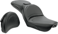 SADDLEMEN Seat - Explorer - With Backrest - Stitched - Black - FXDWG '04-'05 804-05-0301