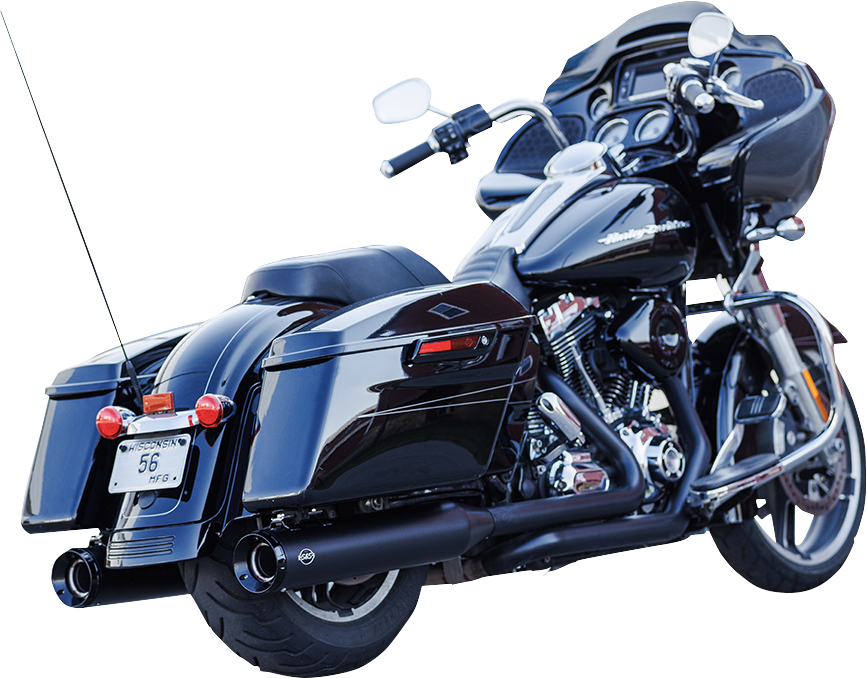 S&S CYCLE 4-1/2" GNX Slip-On Mufflers - Guardian Black 550-1078