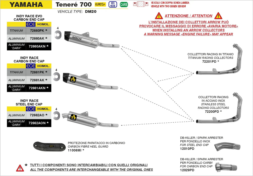 Arrow Exhaust 12029PD