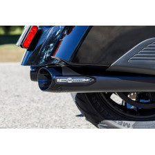 S&S CYCLE 4" Broadhead Slip-On Mufflers  Slash Cut Indian Chieftain   Black 550-1075