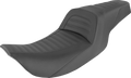 SADDLEMEN Slim Roll & Pleat Seat - Black 897-06-161