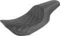 SADDLEMEN Profiler Seat - Front Lattice/Rear Smooth - Black - FLHR/X 897-06-149