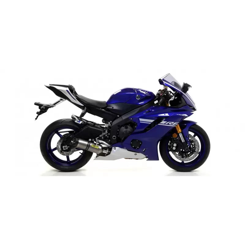 71863PK Arrow Thunder Exhaust, Titanium with Carbon Cap for Yamaha YZF-R6 08-25
