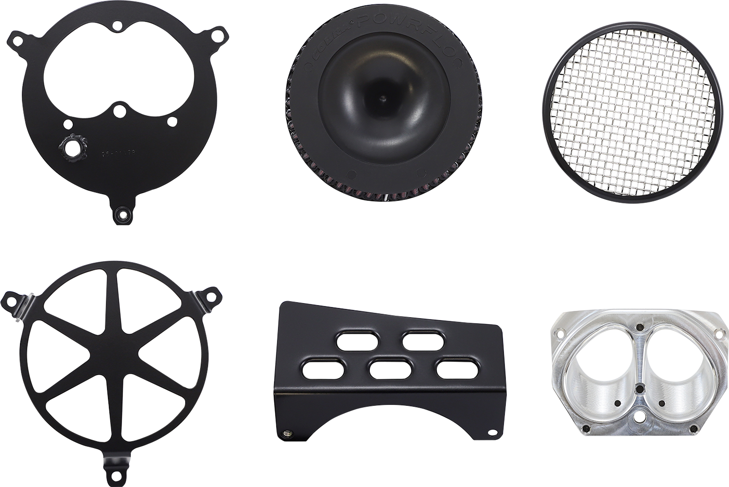 COBRA Spoke Air Filter - Black - Bolt 06-0267-04B-SB