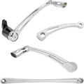 ARLEN NESS Deep Cut Foot Control Kit w/ Toe Shifter - Chrome 420-109