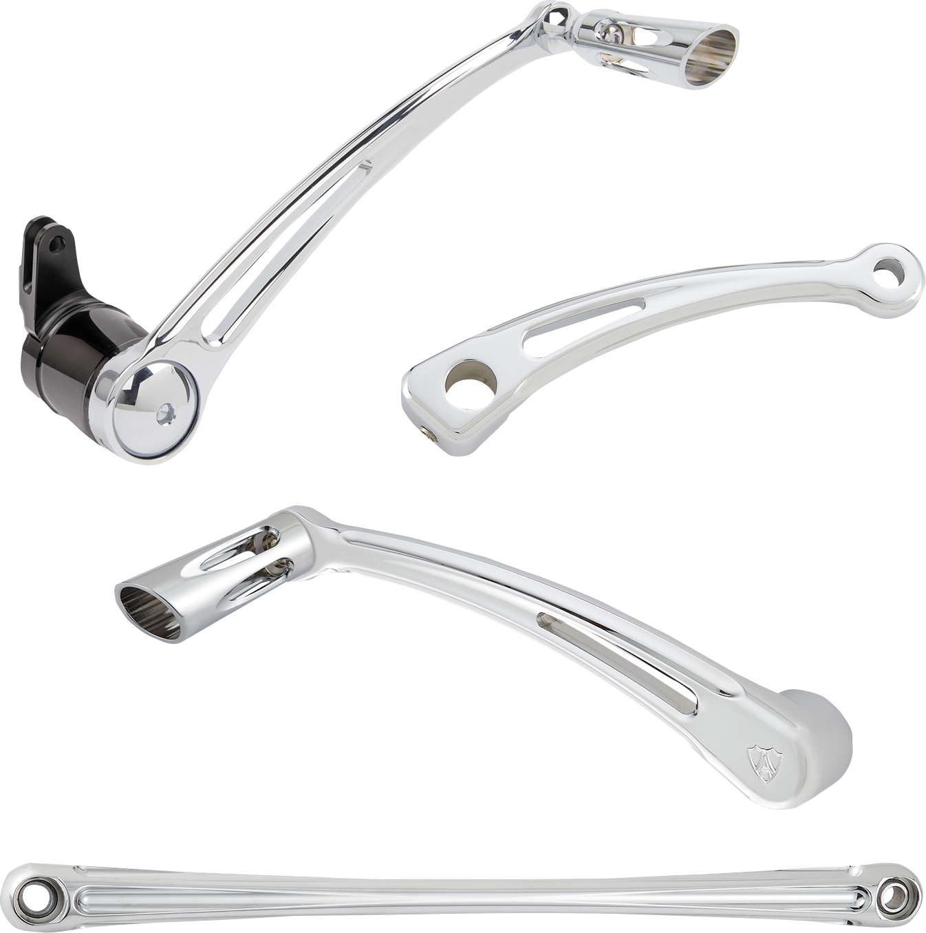 ARLEN NESS Deep Cut Foot Control Kit w/ Toe Shifter - Chrome 420-109