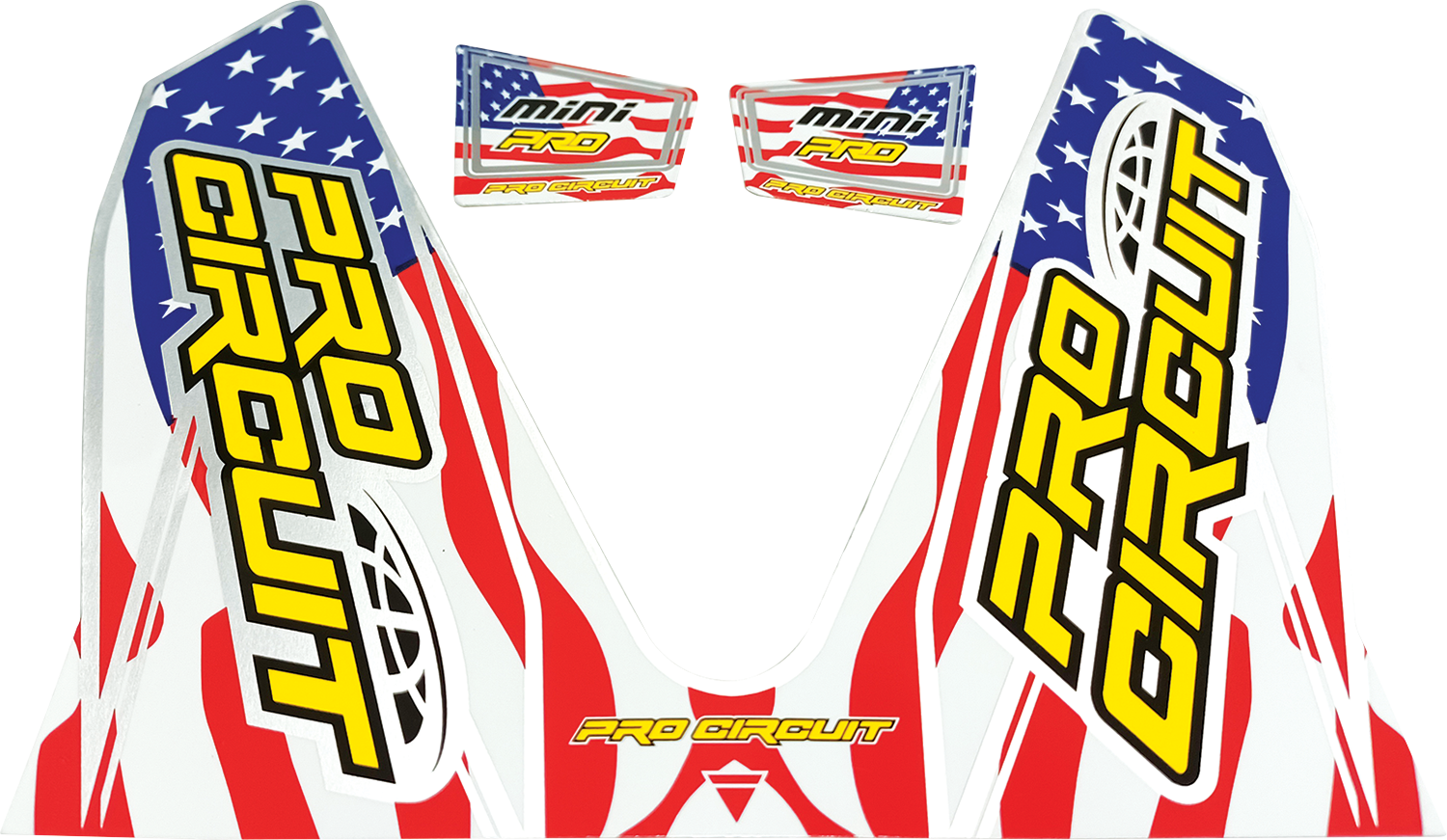 PRO CIRCUIT T-6 Mini Decal - Stars and Stripes D22MINI-SS