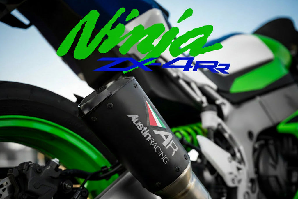 Austin Racing  SLIP-ON COMPLIANT & RACE TITANIUM exhaust for 2023- 2025  KAWASAKI ZX4R/RR