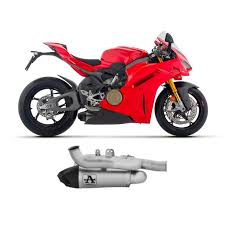 71163PK Ducati Panigale V4 2025-2026  Arrow Exhaust slip on Racing Double Titanium Works Silencers for