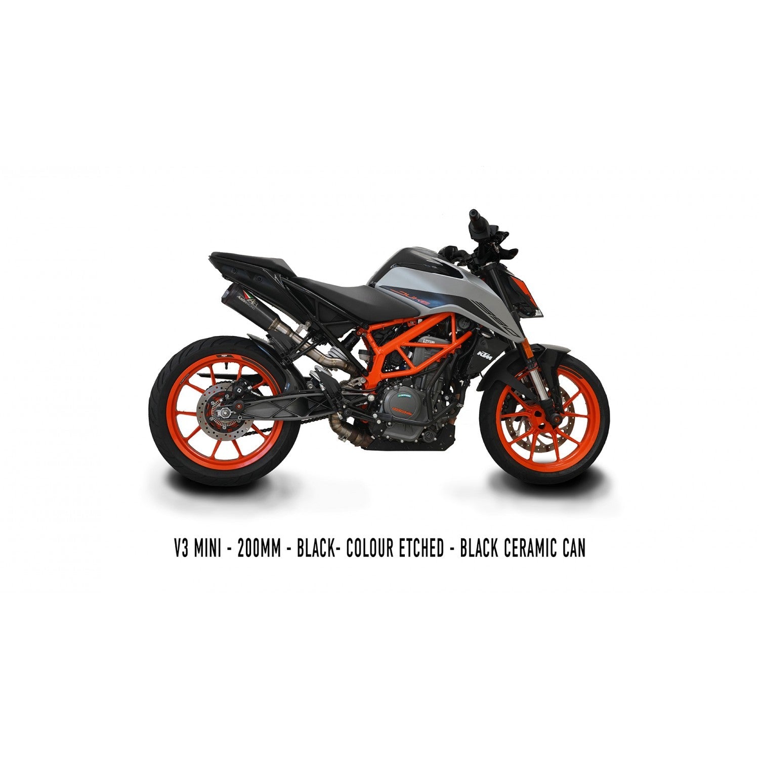 Austin Racing  V3 mini 2021-2023 KTM DUKE 390 GP1 HI-SLUNG DE-CAT RACE EXHAUST SYSTEM  AUR84