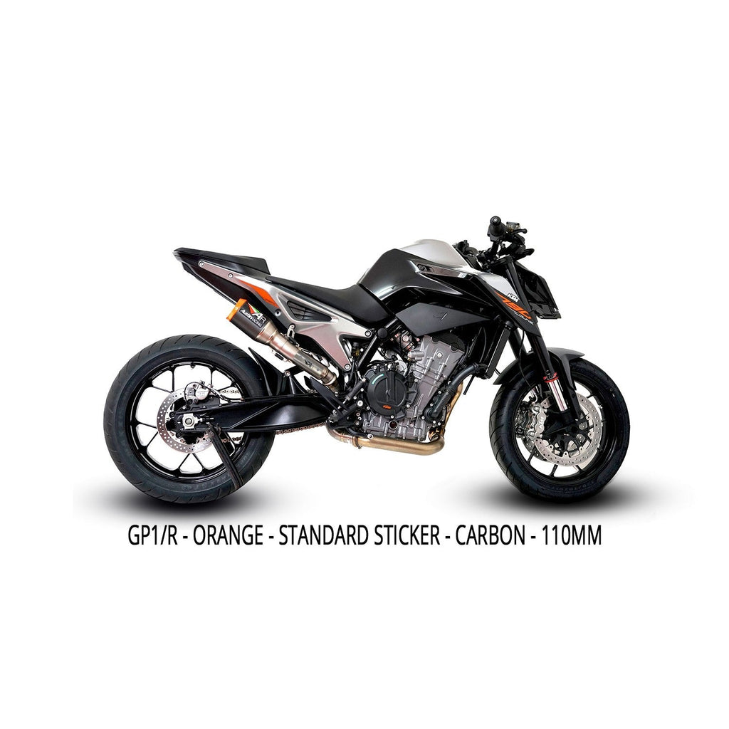 Austin Racing  KTM DUKE 890 HI-SLUNG dB COMPLIANT & RACE SLIP-ON DE-CAT EXHAUST SYSTEMS  AR78