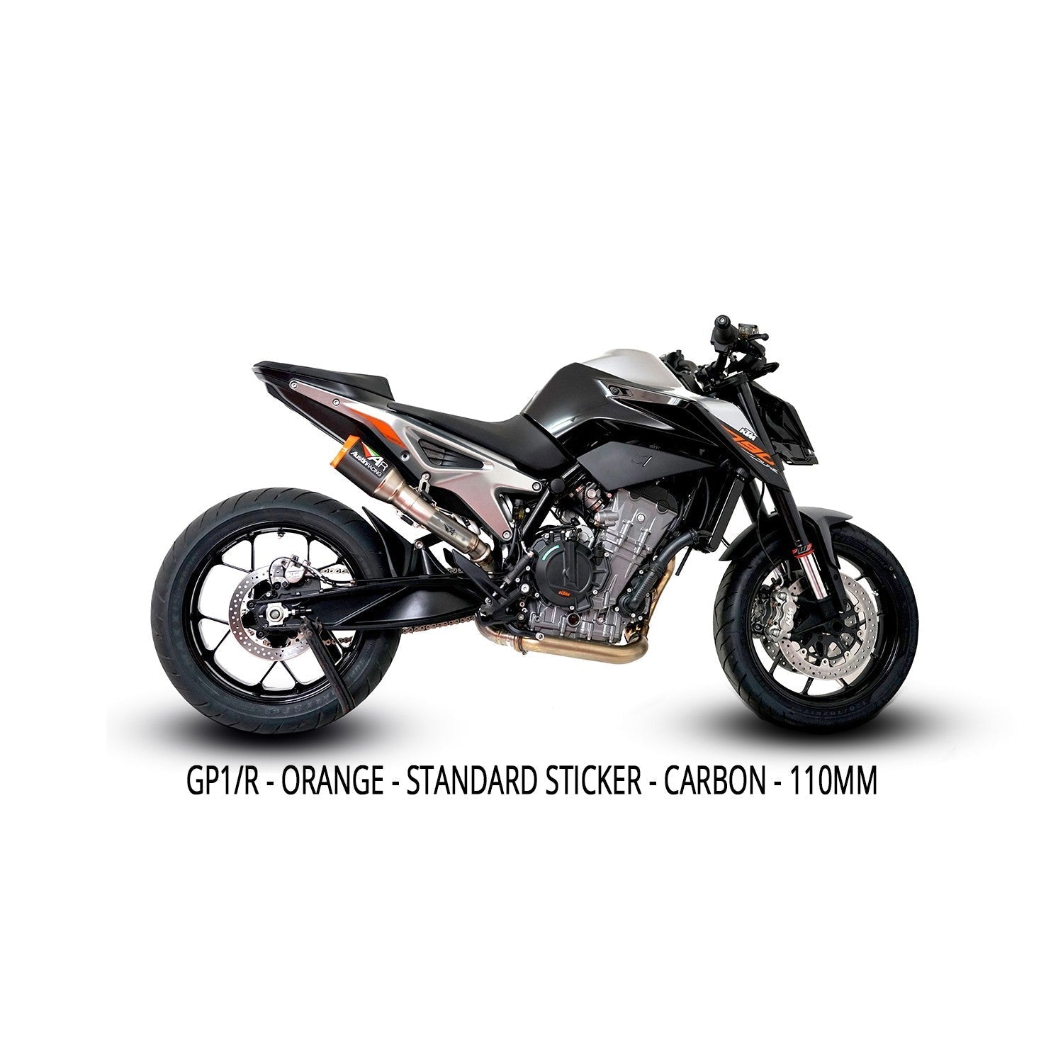 Austin Racing  KTM DUKE 890 HI-SLUNG dB COMPLIANT & RACE SLIP-ON DE-CAT EXHAUST SYSTEMS  AR78
