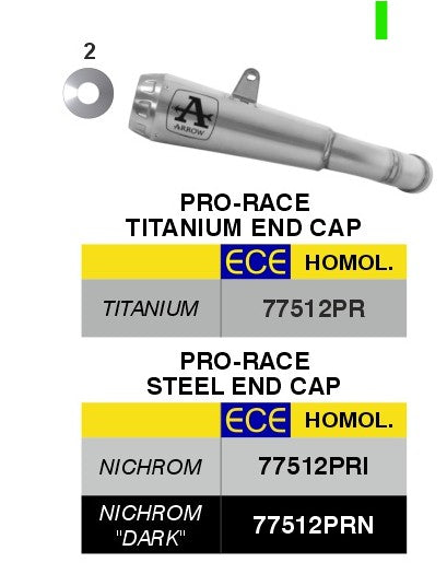Arrow  Pro-Race Nichrom Pro-Race Silencer Ktm 990 Rc R 2026 77512PRI
