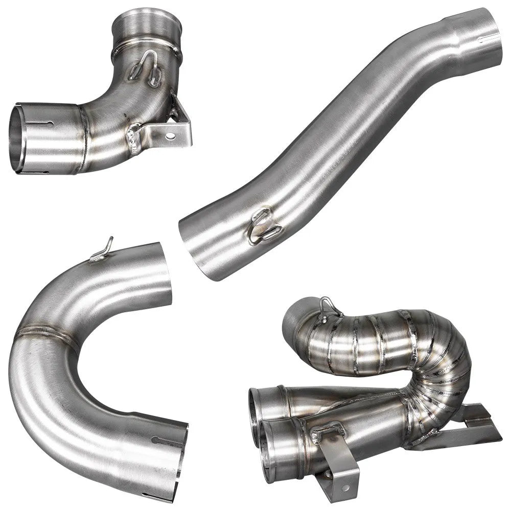 LEOVINCE Cat Eliminator Link Pipe - Stainless Steel DUCATI MULTISTRADA 1100 V4/V4 S/PIKES PEAK 2021 - 2024 80036