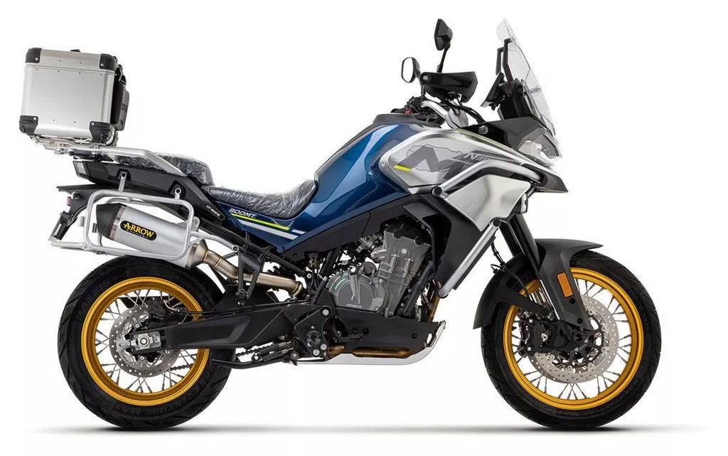 Arrow Cf Moto 800 MT Sport / Touring ’23/24  Homologated Aluminum Race Tech Silencer With Welded Link Pipe 71943ak