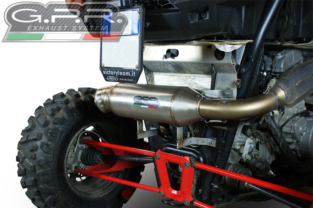 GPR Power Bomb, Slip-on Exhaust with Removable DB Killer and Link Pipe for Polaris RZR XP 1000 2014  ATV.42.BOMB