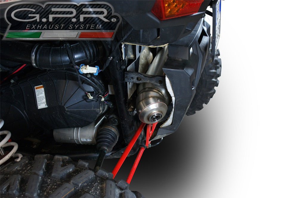 GPR Power Bomb, Slip-on Exhaust with Removable DB Killer and Link Pipe for Polaris RZR XP 1000 2014  ATV.42.BOMB