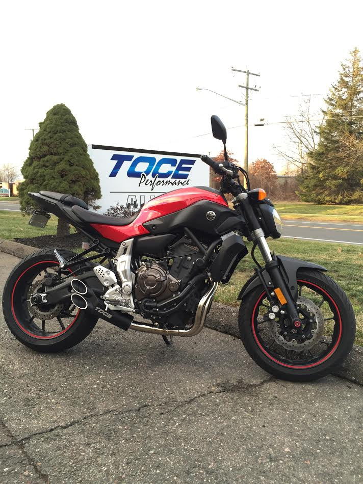 TOCE Razor Tip Full Exhaust - Yamaha FZ-07 / MT-07 15-24 30140-YAM-FZ07