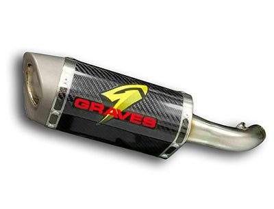 Graves motorsports yamaha r3 cat-back slip-on exhaust