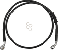 DRAG SPECIALTIES Brake Line - Front - +4" - Black - XL 614772-4BLK