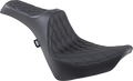 DRAG SPECIALTIES Predator III Seat - Double Diamond - Black Stitching - FL/FX '18-'22 0802-1145