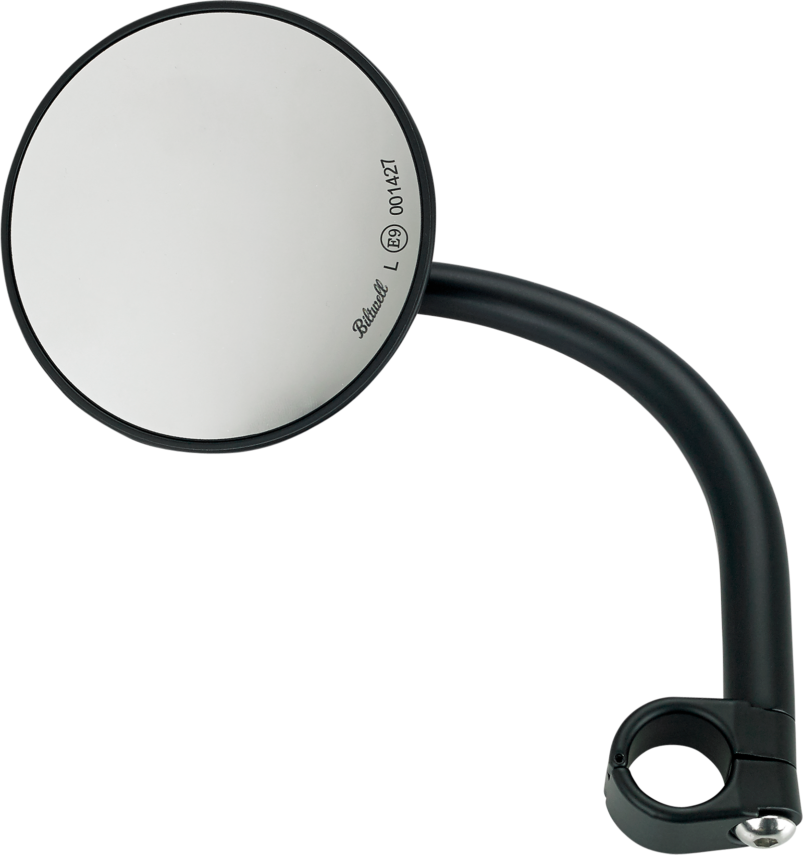 BILTWELL Clamp-On Utility Mirror - Round - Black 6503-578-131