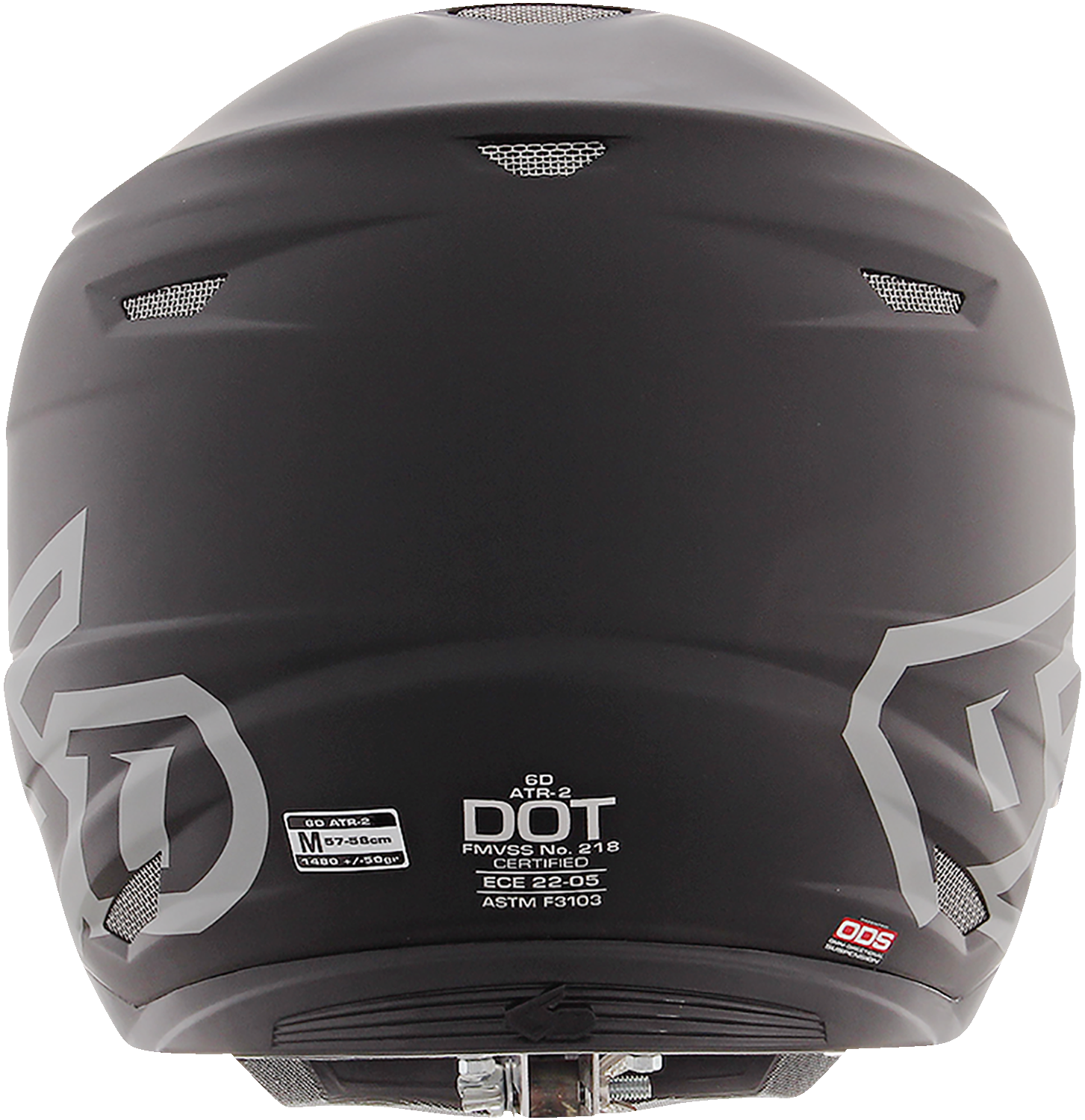 6D ATR-2 Helmet - Matte Black - Small 12-0505